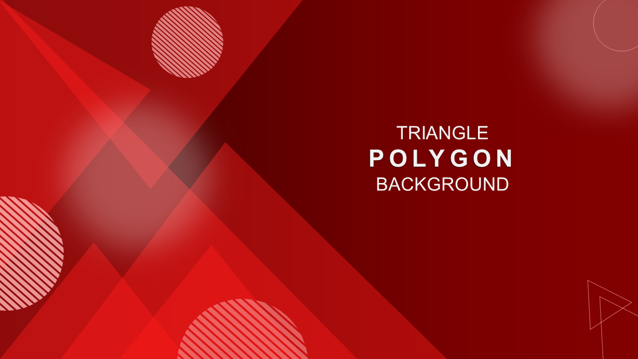 Triangle Polygon Background PowerPoint Presentation